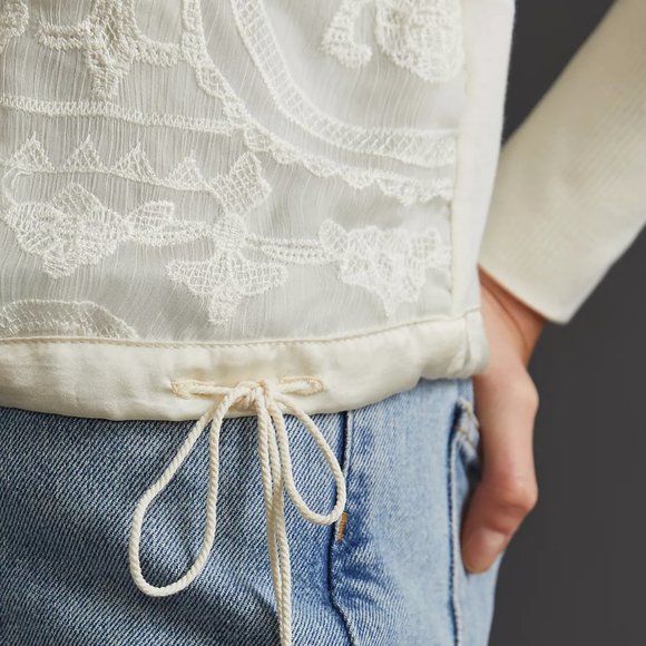 Ivory Lace Top - Picture 3 of 5